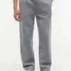 Pantalón de chándal de felpa cepillada de corte holgado Pantalón de chándal de felpa cepillada de corte holgado