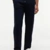 Pantalón de chándal de felpa cepillada de corte holgado Pantalón de chándal de felpa cepillada de corte holgado