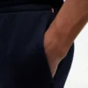 Pantalón de chándal de felpa cepillada de corte holgado Pantalón de chándal de felpa cepillada de corte holgado