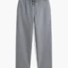 Pantalón de chándal de felpa cepillada de corte holgado Pantalón de chándal de felpa cepillada de corte holgado