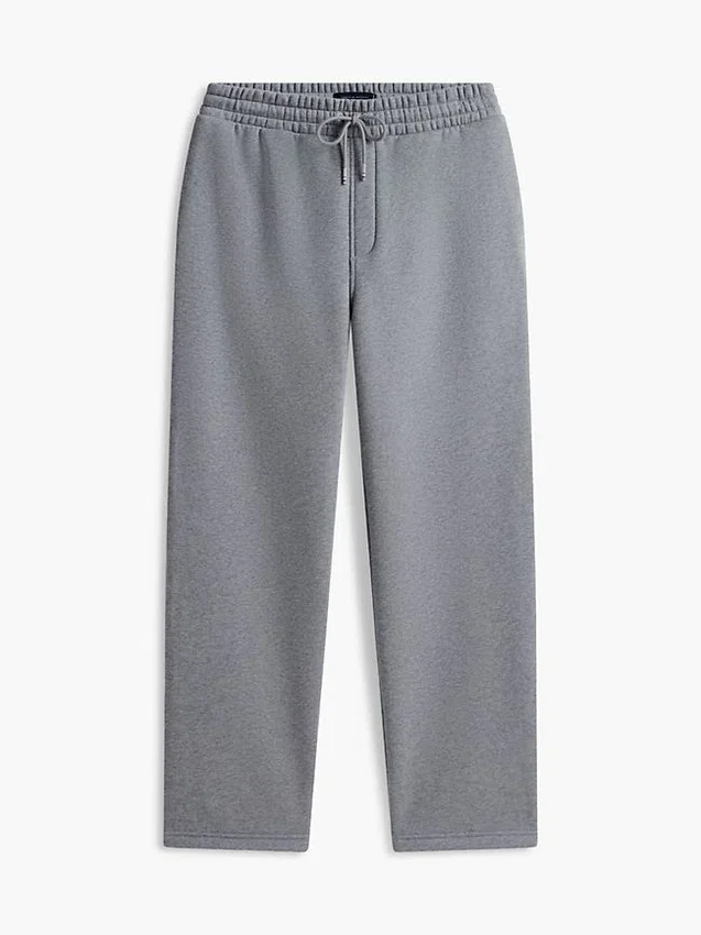 Pantalón de chándal de felpa cepillada de corte holgado Pantalón de chándal de felpa cepillada de corte holgado