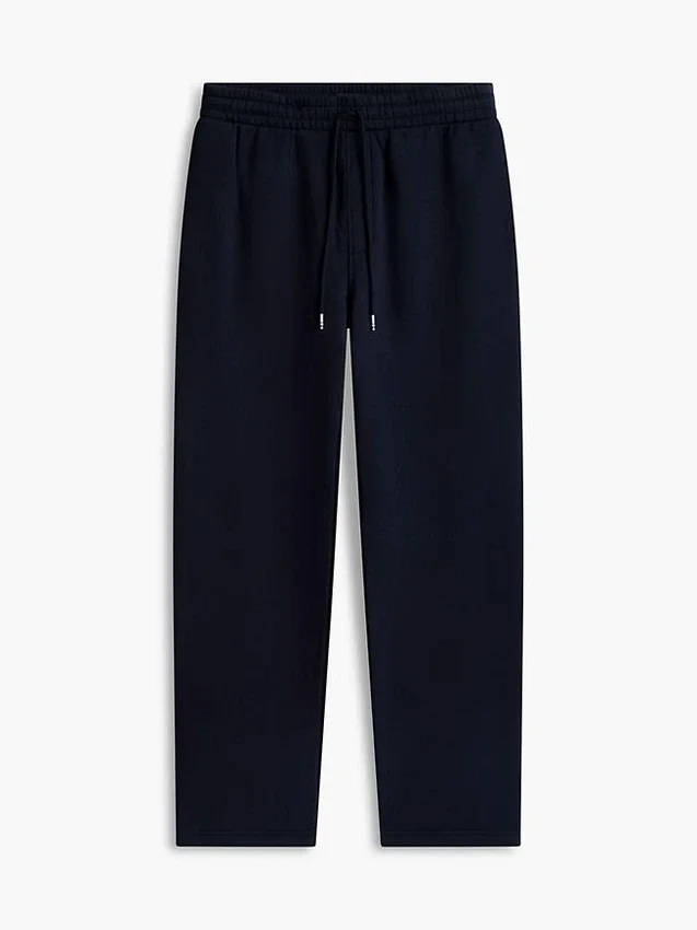 Pantalón de chándal de felpa cepillada de corte holgado Pantalón de chándal de felpa cepillada de corte holgado
