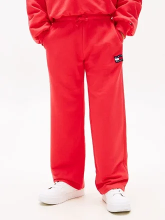 Pantalón de chándal infantil con logotipo de bandera ondulada