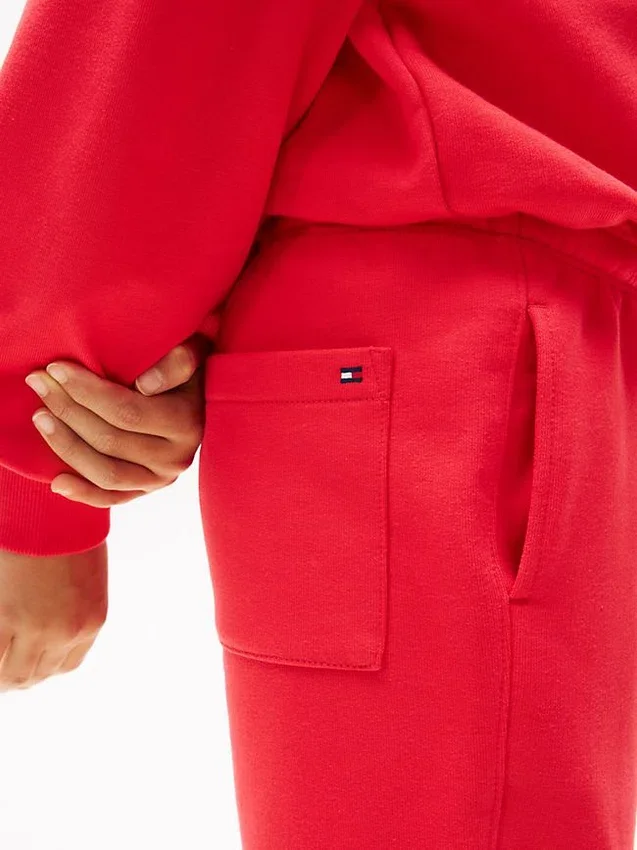 Pantalón de chándal infantil con logotipo de bandera ondulada Pantalón de chándal infantil con logotipo de bandera ondulada