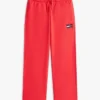Pantalón de chándal infantil con logotipo de bandera ondulada Pantalón de chándal infantil con logotipo de bandera ondulada