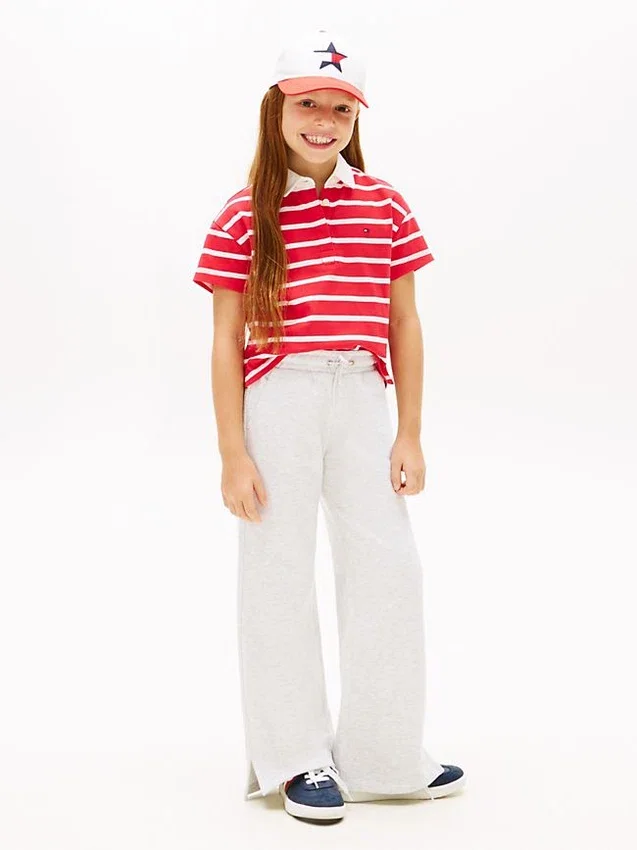 Pantalón de chándal infantil con logotipo de estrella de strass Pantalón de chándal infantil con logotipo de estrella de strass