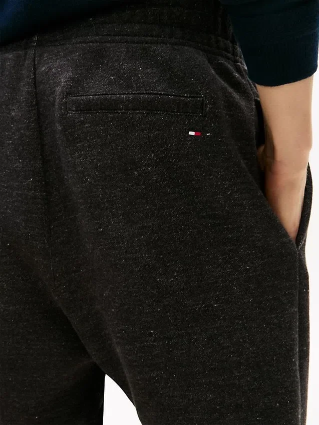 Pantalón de chándal jaspeado con el logotipo Hilfiger Crest Pantalón de chándal jaspeado con el logotipo Hilfiger Crest