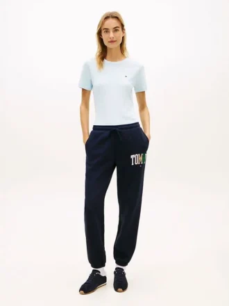 Pantalón de chándal multicolor con el logotipo de Tommy Pantalón de chándal multicolor con el logotipo de Tommy