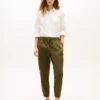 Pantalón jogger cargo de algodón elástico