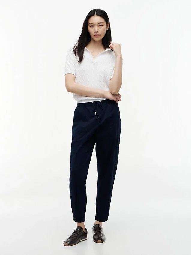 Pantalón jogger cargo de algodón elástico Pantalón jogger cargo de algodón elástico