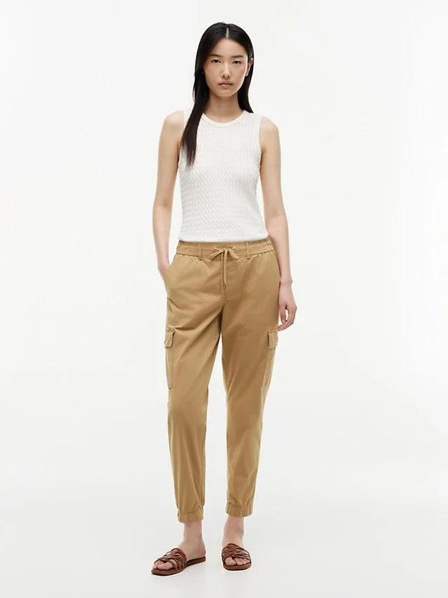 Pantalón jogger cargo de algodón elástico Pantalón jogger cargo de algodón elástico