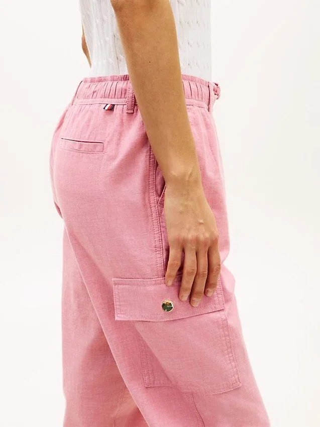Pantalón jogger cargo de algodón elástico Pantalón jogger cargo de algodón elástico