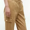 Pantalón jogger cargo de algodón elástico Pantalón jogger cargo de algodón elástico
