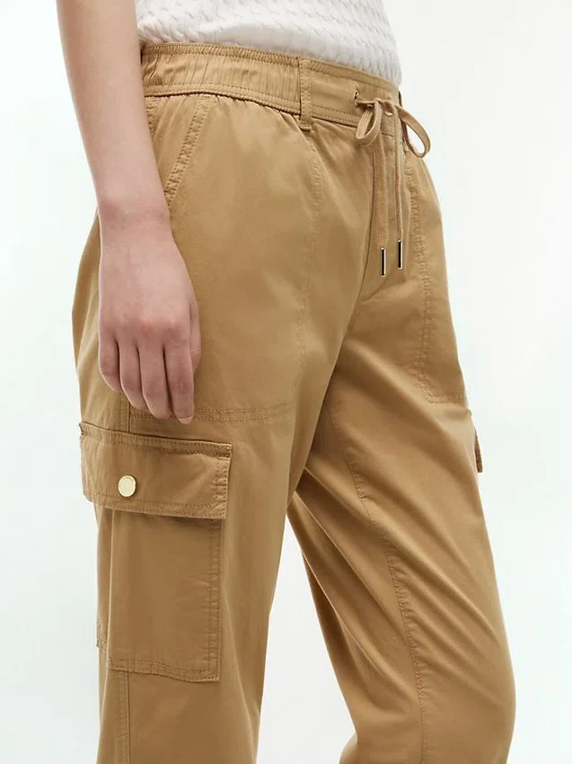 Pantalón jogger cargo de algodón elástico Pantalón jogger cargo de algodón elástico