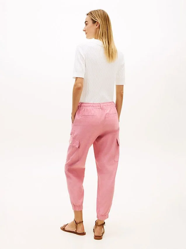 Pantalón jogger cargo de algodón elástico Pantalón jogger cargo de algodón elástico