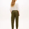 Pantalón jogger cargo de algodón elástico
