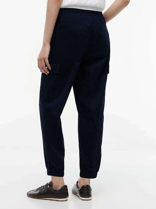 Pantalón jogger cargo de algodón elástico Pantalón jogger cargo de algodón elástico