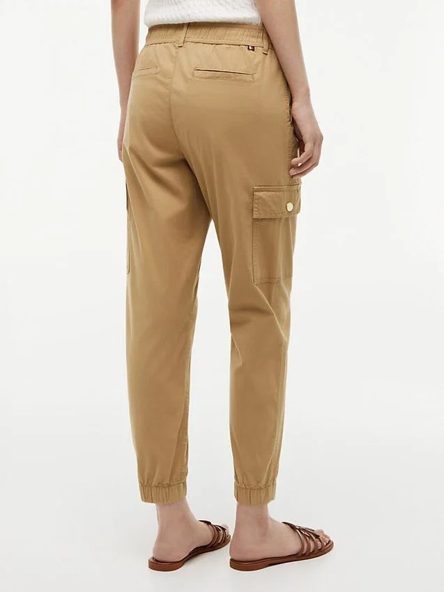 Pantalón jogger cargo de algodón elástico Pantalón jogger cargo de algodón elástico