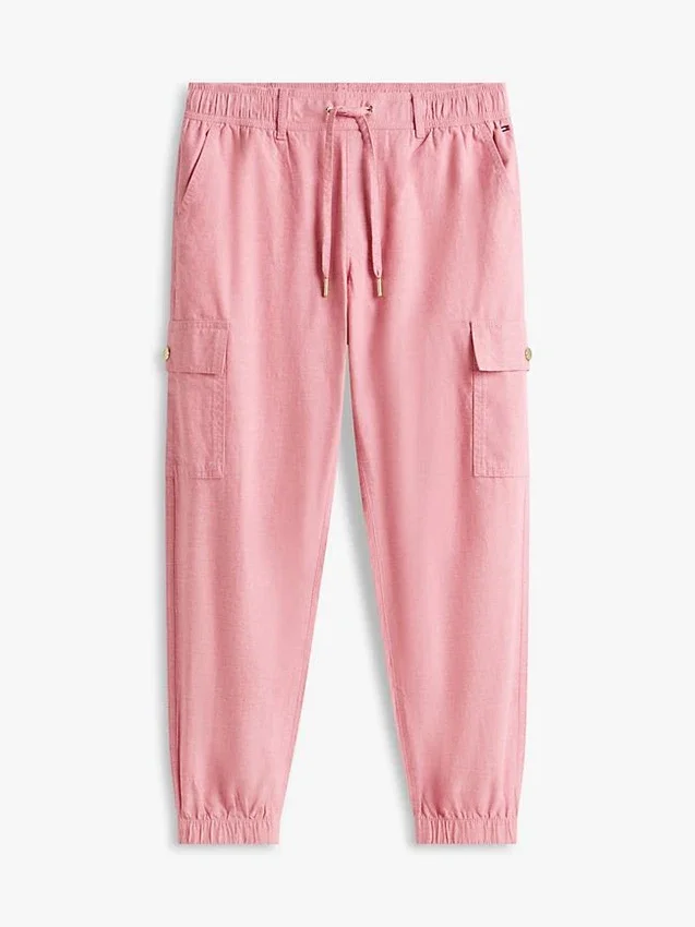 Pantalón jogger cargo de algodón elástico Pantalón jogger cargo de algodón elástico