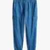Pantalón jogger cargo de algodón elástico