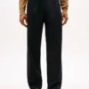 Pantalón plisado de corte holgado Pantalón plisado de corte holgado