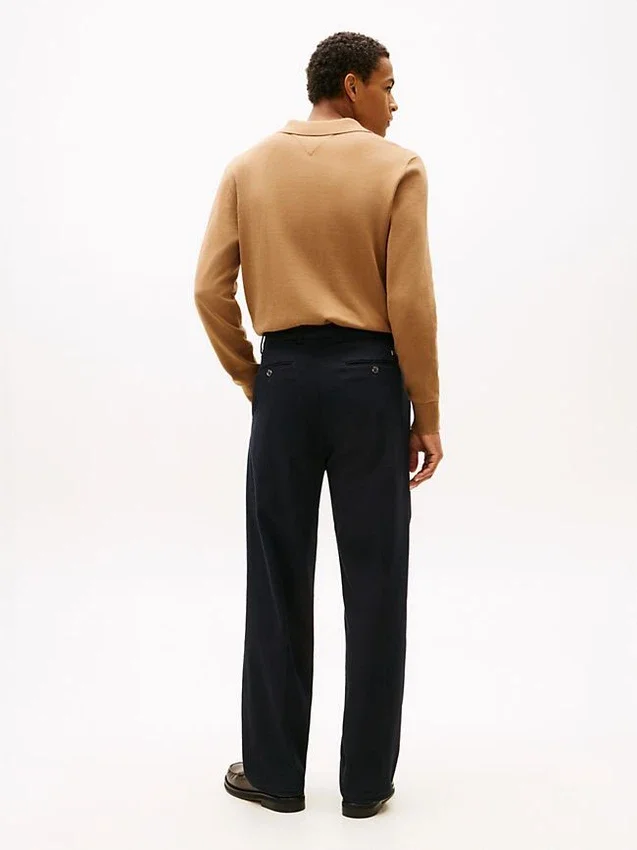 Pantalón plisado de corte holgado Pantalón plisado de corte holgado