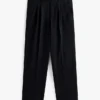 Pantalón plisado de corte holgado Pantalón plisado de corte holgado