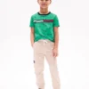 Pantalones cargo elásticos para niño