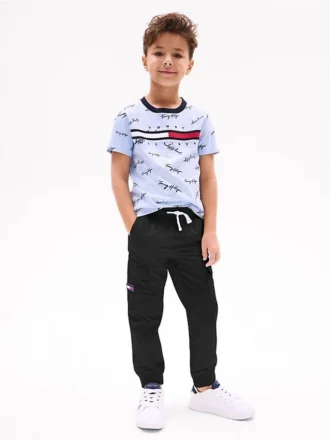 Pantalones cargo elásticos para niño