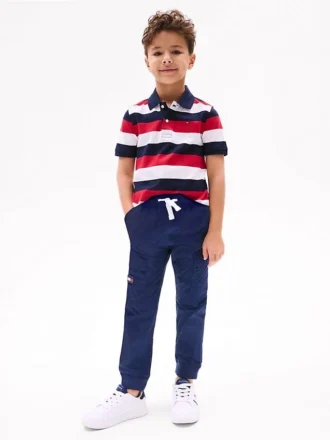 Pantalones cargo elásticos para niño