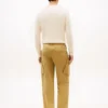 Pantalones cargo rectos teñidos en prenda