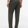 Pantalones cónicos de lino teñidos en prenda Pantalones cónicos de lino teñidos en prenda