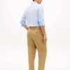 Pantalones cónicos de lino teñidos en prenda Pantalones cónicos de lino teñidos en prenda