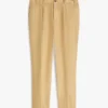 Pantalones cónicos de lino teñidos en prenda Pantalones cónicos de lino teñidos en prenda