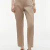 Pantalones con bolsillos de algodón elástico