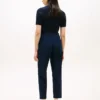 Pantalones con bolsillos de algodón elástico