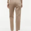 Pantalones con bolsillos de algodón elástico