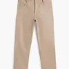 Pantalones con bolsillos de algodón elástico