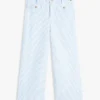 Pantalones con bolsillos de algodón elástico