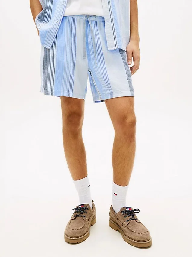Pantalones cortos a rayas Dobby de Tommy Jeans Pantalones cortos a rayas Dobby de Tommy Jeans