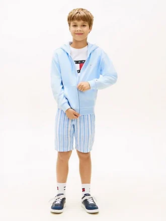 Pantalones cortos a rayas para niño