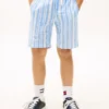 Pantalones cortos a rayas para niño