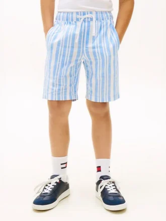 Pantalones cortos a rayas para niño