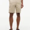 Pantalones cortos cargo de sarga elástica de corte holgado