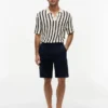 Pantalones cortos cargo de sarga elástica de corte holgado