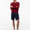 Pantalones cortos chinos de lana plisados New York Label Pantalones cortos chinos de lana plisados New York Label