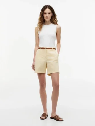 Pantalones cortos chinos elásticos de 18 cm
