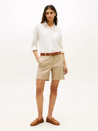 Pantalones cortos chinos elásticos de 18 cm