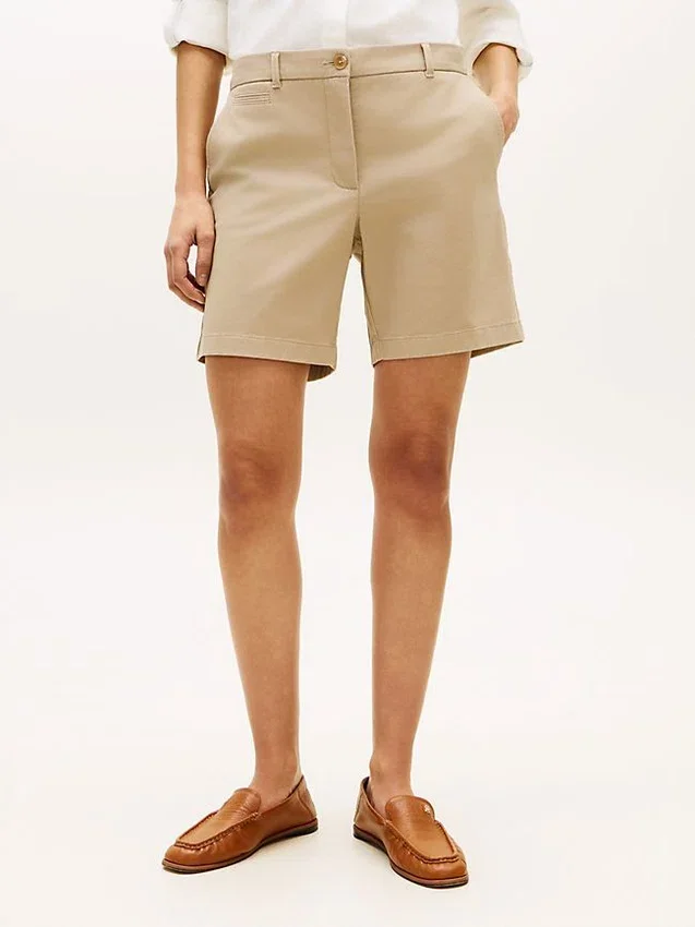 Pantalones cortos chinos elásticos de 18 cm Pantalones cortos chinos elásticos de 18 cm