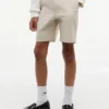 Pantalones cortos chinos elásticos holgados con cinturón para niño